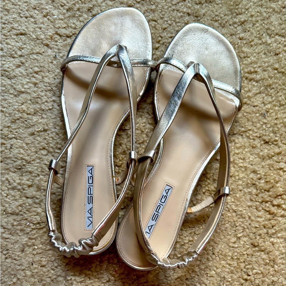 Gold sandals